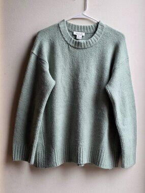 Rachel Zoe Green Scoop Neck Sweater Size Small